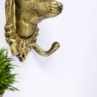 Крючки декоративные металл "Золотой олень" 22,5х18,5х9,5 см - Фото 3