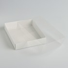 Коробочка для печенья с прозрачной крышкой 16 х 13 х 3 см - Фото 2