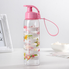 Бутылка для воды пластиковая «Фламинго», 500 мл, цвет розовый - Фото 1