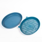 Туалет с сеткой «Киса», 37×27×4 см, синий - Фото 4