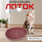 Туалет с сеткой "Киса", 36 х 27 х 6 см, красный - Фото 1