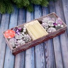 подсвечник шишка со свечой фиолет (набор 2 шт) 10*26 см - Фото 5