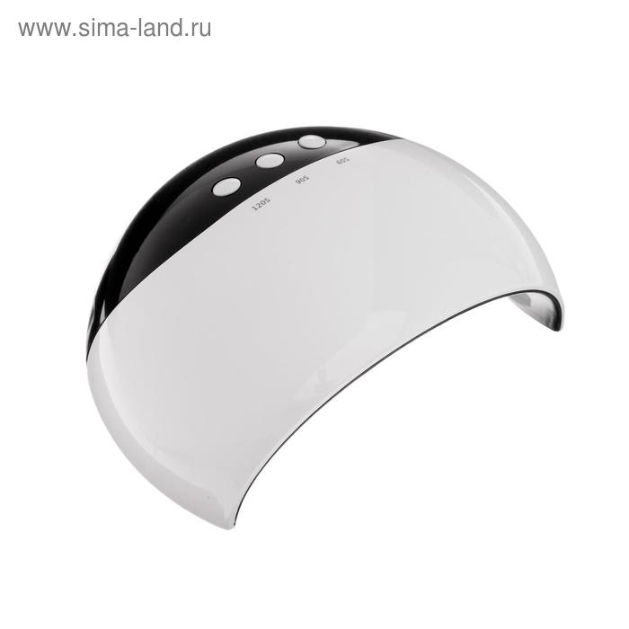 Лампа для гель-лака Luazon LUF-18, LED, 24 Вт, 8 диодов, таймер 60/90/120 сек, USB, белая