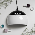 Лампа для маникюра Luazon LUF-18, UV/LED, 8 диодов, 24 Вт, таймер, USB, белая - Фото 1