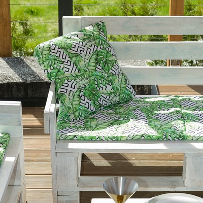 Декоративная подушка уличная «Этель» Геометрия, 45×45 см, репс с пропиткой ВМГО, 100% хлопок