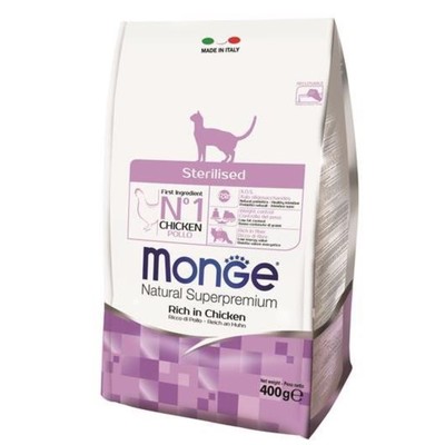 Сухой корм Monge Cat Sterilised для стерилизованных кошек, 400 г