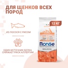 Сухой корм Monge Dog Speciality Puppy&Junior для щенков всех пород, лосось/рис, 12 кг - Фото 1