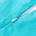 Пододеяльник «Этель» 145×210 см, цвет голубой, 100% хлопок, мако-сатин, 125 г/м² - Фото 3