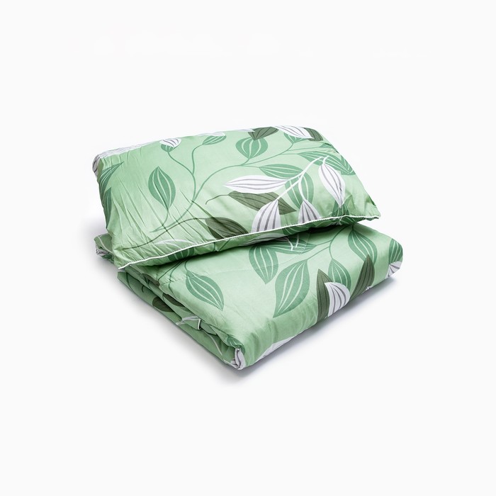 Комплект Дачный: одеяло 1,5сп, синтепон 100 гр/м + подушка 50х70 см, пэ 100%