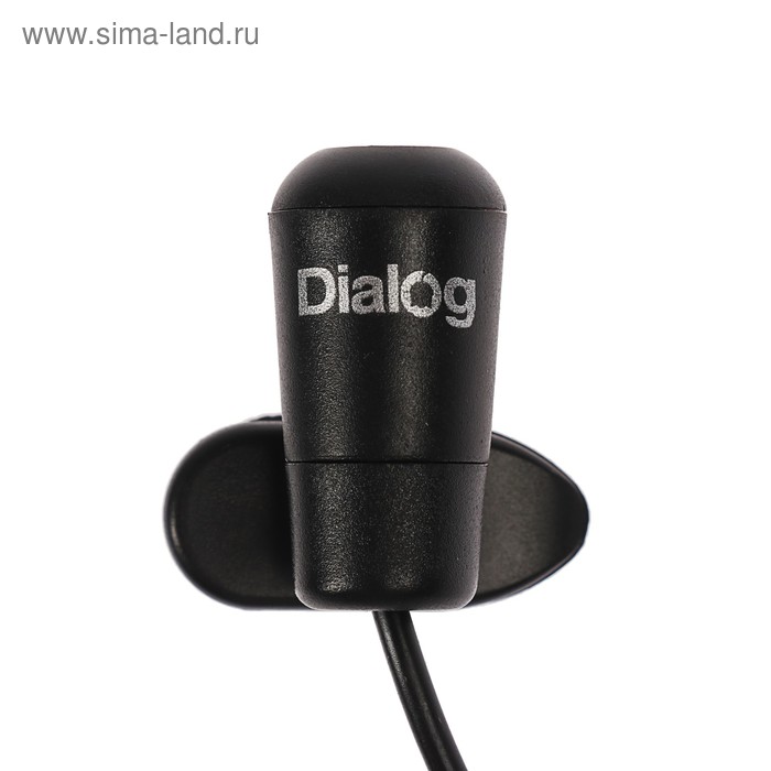 Микрофон компьютерный Dialog M-106B, 50-16000 Гц, 2 кОм, 60 дБ, на прищепке, 1.8 м, черный - Фото 1