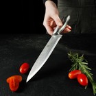 Нож кухонный «Металлик», лезвие 17,5 см, цвет серебристый - фото 4272095