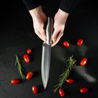 Нож кухонный «Металлик», лезвие 17,5 см, цвет серебристый - Фото 6