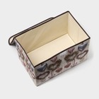 Короб стеллажный для хранения с крышкой «Сердца», 37×24×24 см - Фото 4