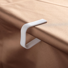 Зажимы для скатерти Доляна «Калипсо», набор 4 шт., пластик, белые - Фото 1