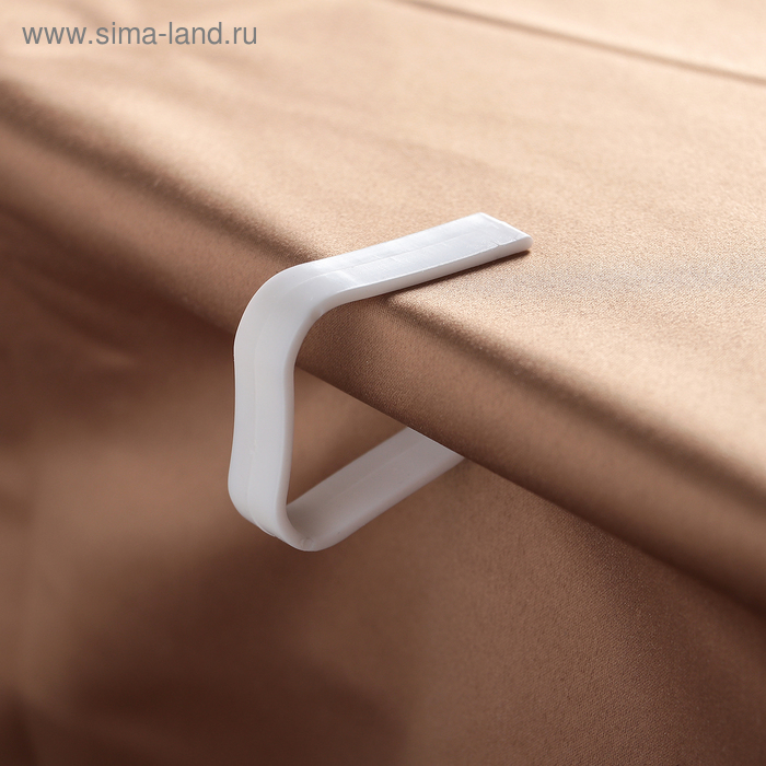 Зажимы для скатерти Доляна «Калипсо», набор 4 шт., пластик, белые - Фото 1