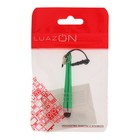 Стилус LuazON, "Капля", для планшета и телефона, 6 см, тепловой, с креплением, зелёный - Фото 2