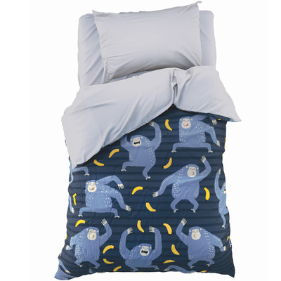 Постельное бельё "Этель" 1.5 сп Banana party 143х215 см,150х214 см, 50х70 - 1 шт, 100 % хл, бязь 125 г/м2