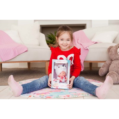 Пупс коллекционный «Крошики: Плюша», в костюме северного медведя, 19 см