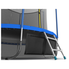 Батут EVO JUMP Internal 6 ft, d=183 см, с внутренней защитной сеткой и лестницей + нижняя сеть, синий - Фото 4