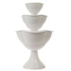 Клумба пластиковая, 3 яруса, d=27–40–55 см, высота бортика 90 см, белая, «Водопад» - Фото 2