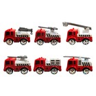 Игровой набор Funny Box «Пожарная техника»: карточка, фигурка, лист наклеек, в пакете - фото 24473124