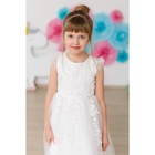 Платье нарядное для девочки MINAKU «Тиана», рост 134 см, цвет белый - Фото 4