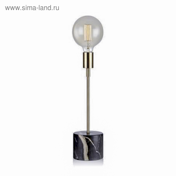 Настольная лампа ROUND 1x60Вт E27 чёрный - Фото 1