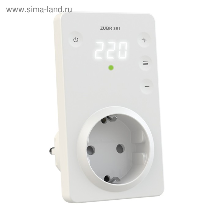 Реле напряжения в розетку RBUZ SR1, 16 А, 3000 ВА, 1 ф. - Фото 1
