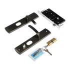 УЦЕНКА Комплект замка для китайской двери R=1R, с ц/м, с ручками, правый - Фото 1