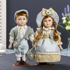 Кукла коллекционная парочка набор 2 шт "Катя и Никита" 30 см - Фото 1