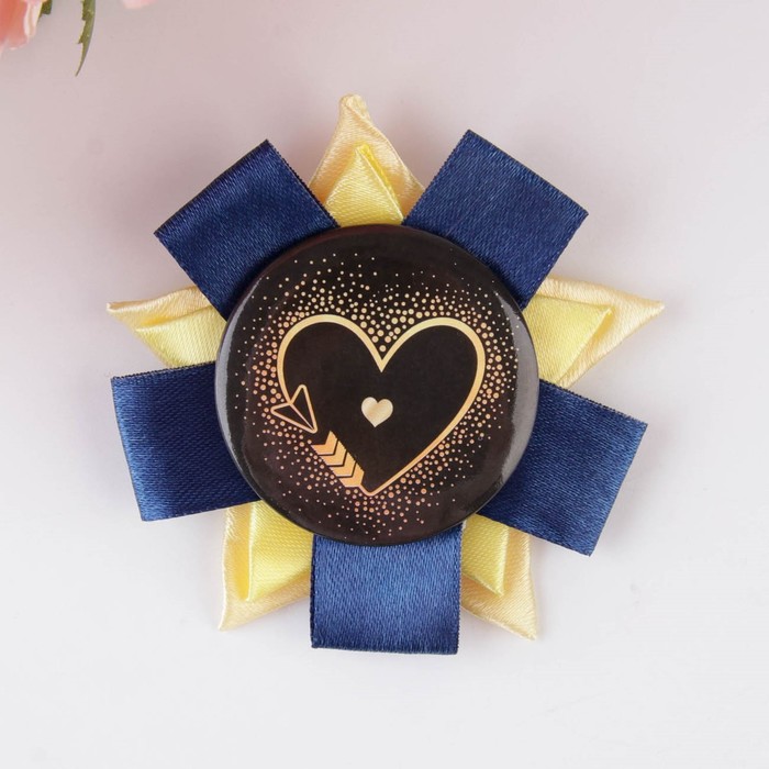 Значок закатной "Любовь" - Фото 1