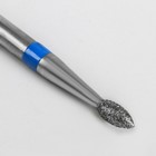 Фреза алмазная для маникюра «Пламя», средняя зернистость, 2,1 × 4,5 мм, в пластиковом футляре - Фото 3