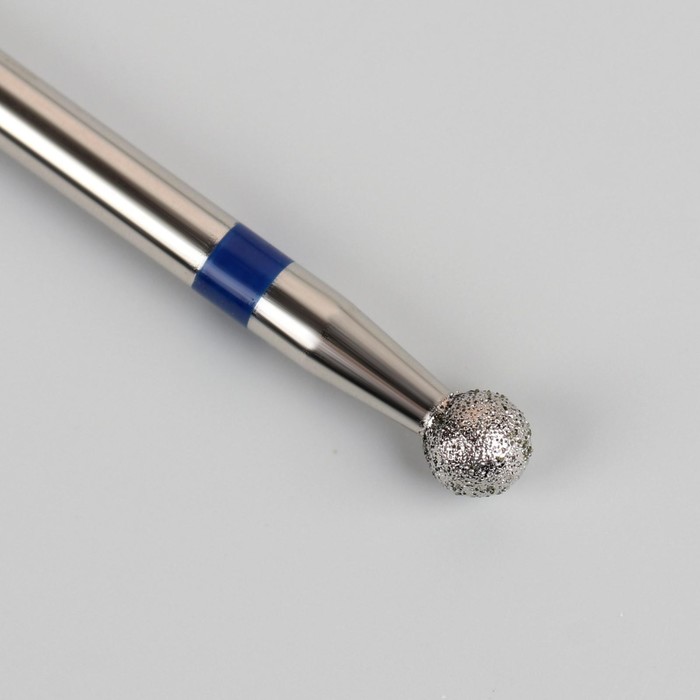 Фреза алмазная для маникюра «Шар», средняя зернистость, 2,5 мм, в пластиковом футляре - фото 1896724965