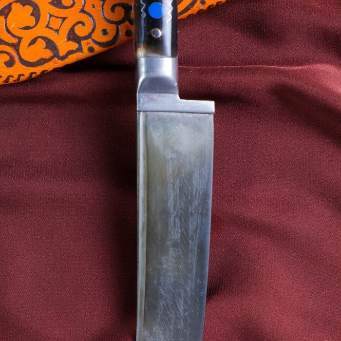 Нож Пчак Шархон - оргстекло, ёрма, гарда олово ШХ-15, клинок 11-12 см МИКС - фото 1905548740