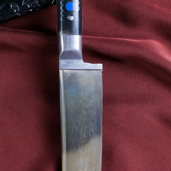 Нож Пчак Шархон - оргстекло, ёрма, гарда олово ШХ-15, клинок 11-12 см МИКС - фото 1905548734