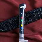 Нож Пчак Шархон - оргстекло, ёрма, гарда олово ШХ-15, клинок 11-12 см МИКС - Фото 9