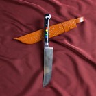 Нож Пчак Шархон - оргстекло, ёрма, гарда олово ШХ-15, клинок 11-12 см МИКС - Фото 10