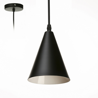 Светильник BayerLux Подвес «Конус» 1×40 Вт E27 черный 12×12×16-96 см