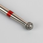 Фреза алмазная для маникюра «Шар», мелкая зернистость, 3,1 мм, в пластиковом футляре - Фото 2