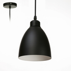 Светильник BayerLux Подвес «Овал» 1×40 Вт E27 черный 14×14×18-98 см - Фото 1
