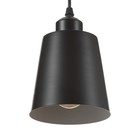 Светильник BayerLux Подвес "Цилиндр" 1x40Вт E27 черный 13х13х16-96 см - Фото 2