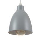 Светильник BayerLux Подвес «Овал» 1×40 Вт E27 серый 14×14×18-98 см - Фото 2