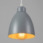 Светильник BayerLux Подвес «Овал» 1×40 Вт E27 серый 14×14×18-98 см - Фото 3