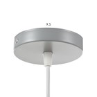 Светильник BayerLux Подвес «Овал» 1×40 Вт E27 серый 14×14×18-98 см - Фото 5