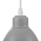 Светильник BayerLux Подвес «Овал» 1×40 Вт E27 серый 14×14×18-98 см - Фото 8
