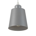 Светильник BayerLux Подвес «Цилиндр» 1×40 Вт E27 серый 13×13×16-96 см - Фото 2
