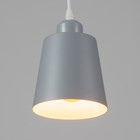 Светильник BayerLux Подвес «Цилиндр» 1×40 Вт E27 серый 13×13×16-96 см - Фото 3