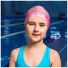 Шапочка для плавания детская ONLYTOP «Фламинго», тканевая, обхват 46-52 см - Фото 3