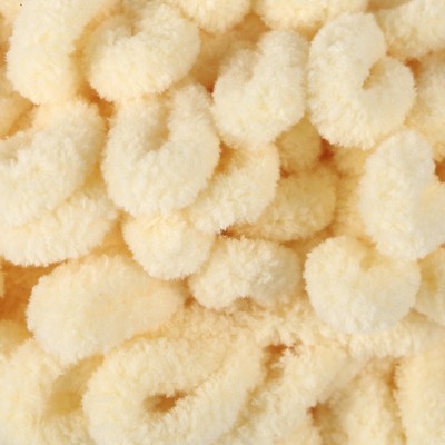 Плюшевая пряжа для вязания руками ALIZE, Puffy fine, 100% микрополиэстер, 14.5 м/100 г, (160 св. жёлтый)