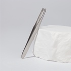 Пинцет для бровей и ресниц, со скошенным краем, узкий, 9 см - Фото 2